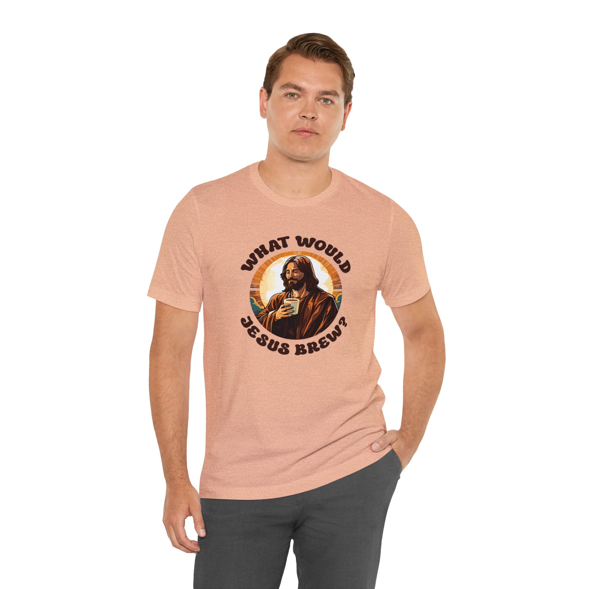 Unisex What Would Jesus Brew Coffee T Shirt   