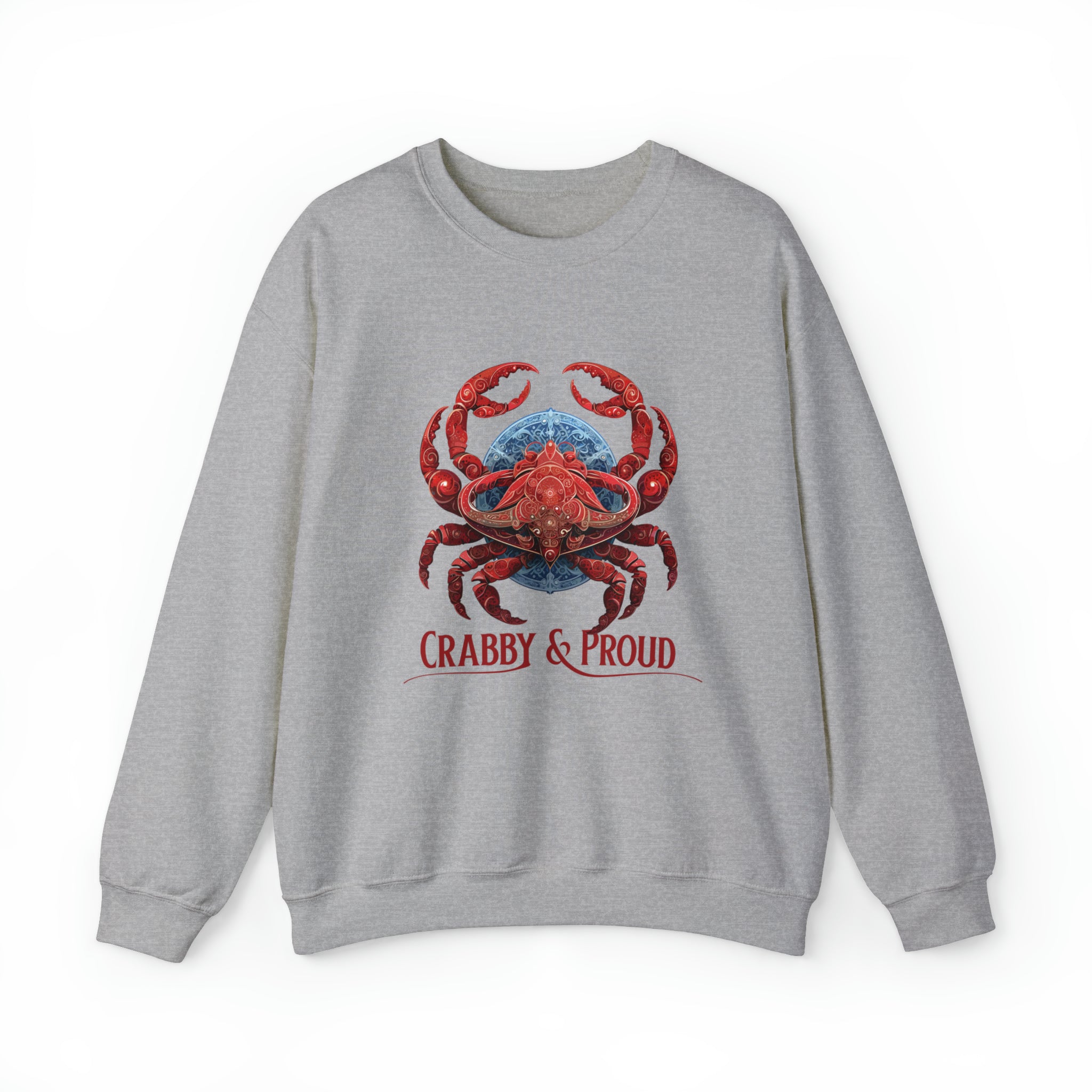 Unisex Cancer Crab Sweatshirt S Sport Grey 