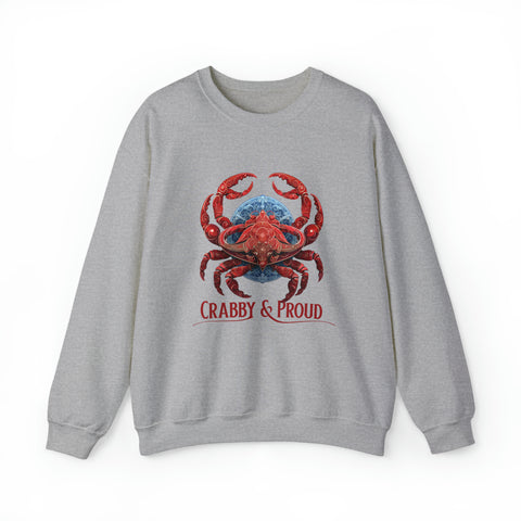 Unisex Cancer Crab Sweatshirt S Sport Grey 