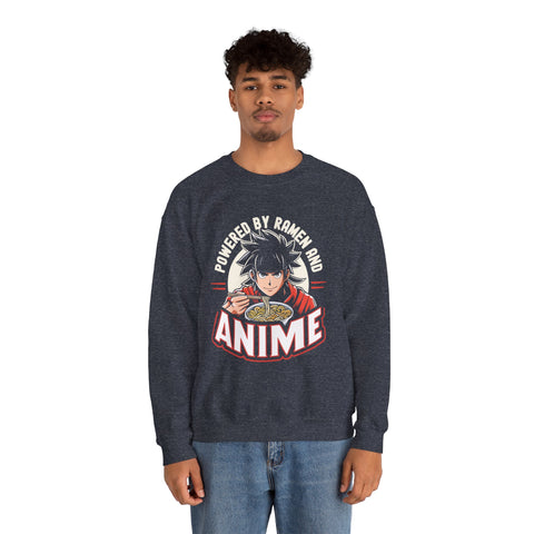 Unisex Powered by Ramen and Anime Sweatshirt   