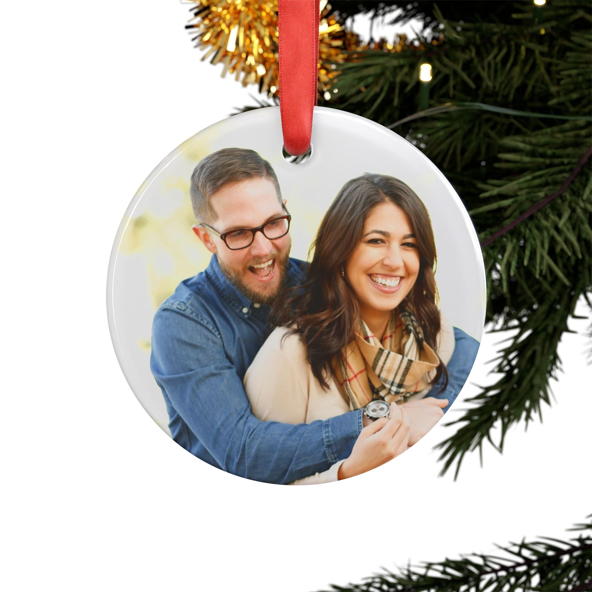 Co-Op Mode Gamer Couple Ornament   