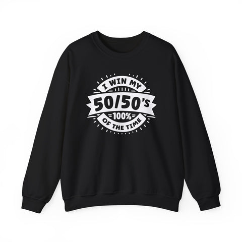 Unisex Gacha 50 50 Winner Sweatshirt S Black 