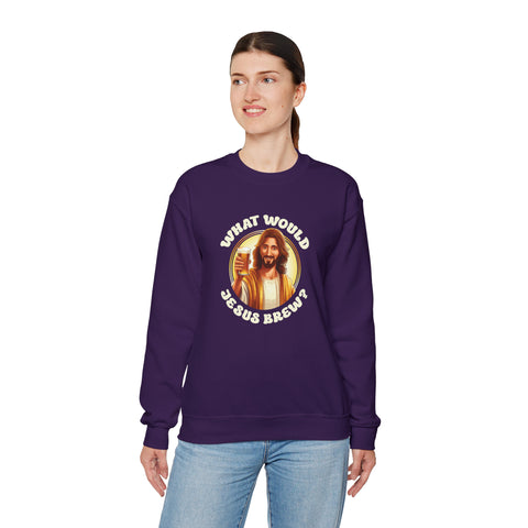 Unisex What Would Jesus Brew Beer Sweatshirt   