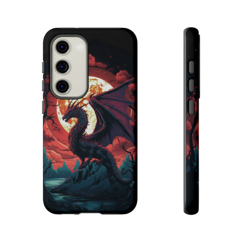 Dragon Fiery Moonlight Phone Case Samsung Galaxy S23 Glossy 