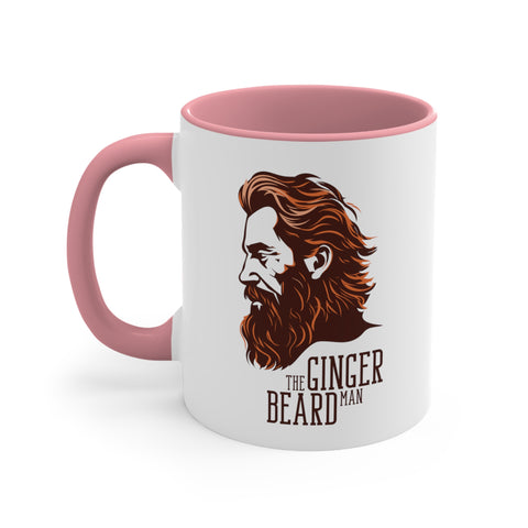 11oz Ginger Beard Man Coffee Mug 11oz Pink 