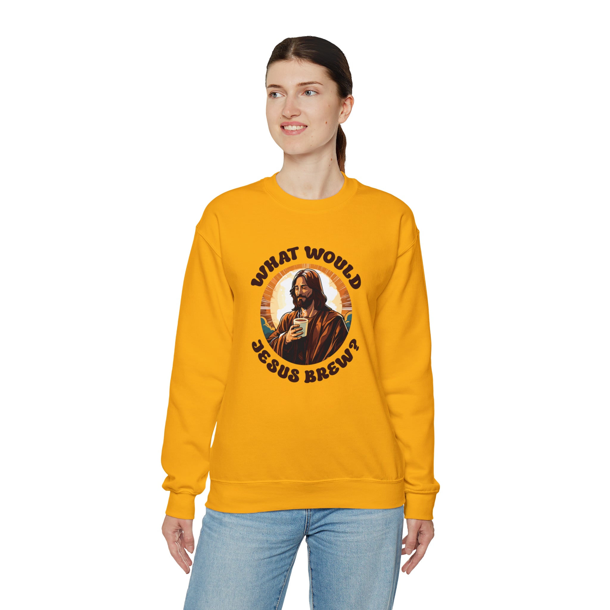 Unisex What Would Jesus Brew Coffee Sweatshirt   