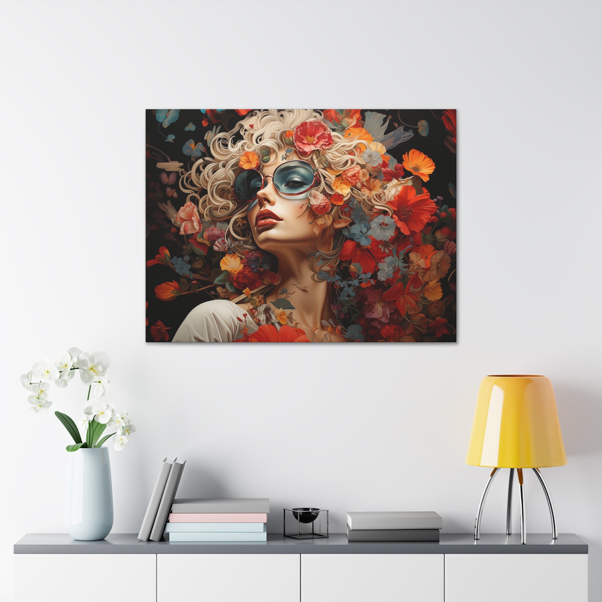 Flower Woman Wall Art   