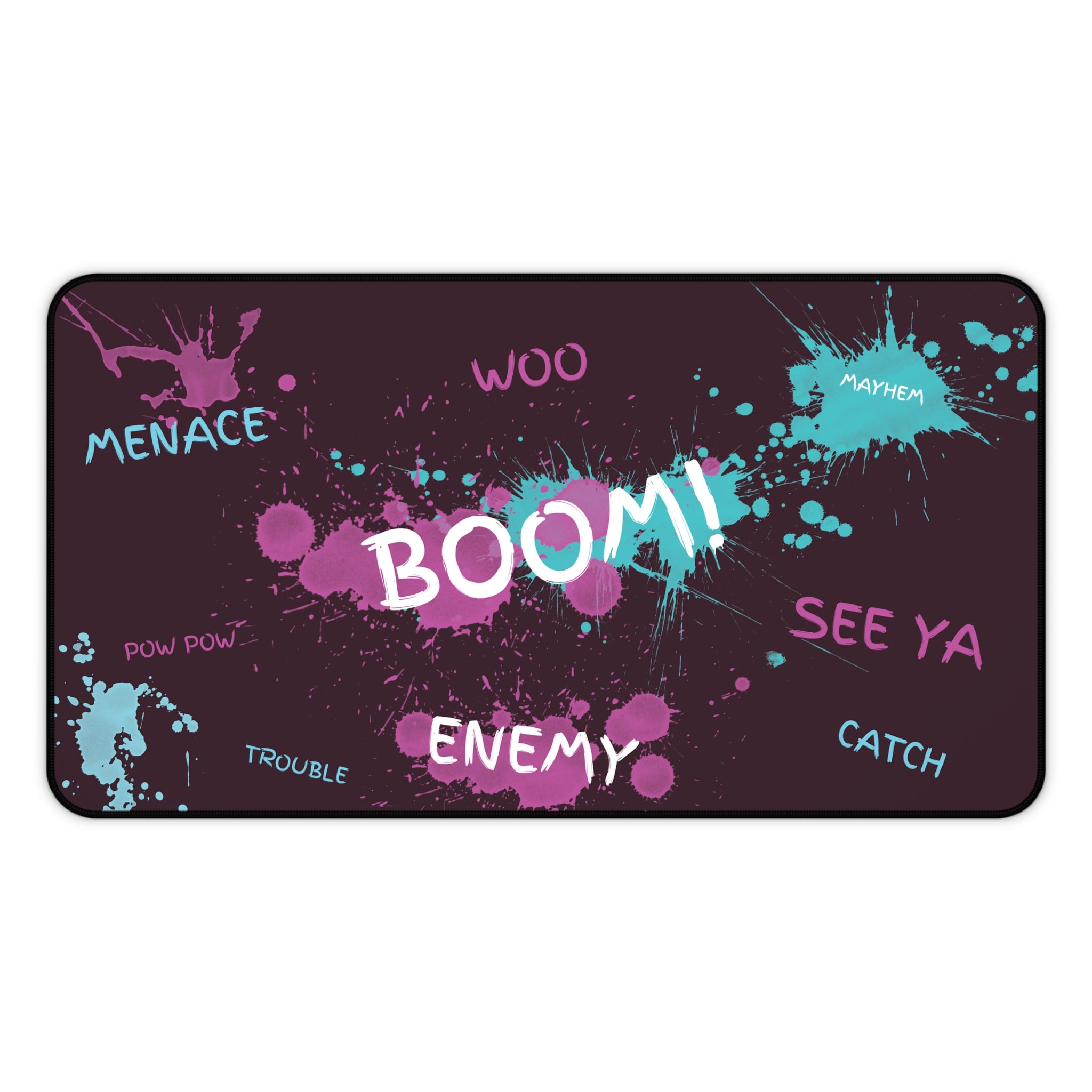 Boom Gaming Inspired Desk Mat 12" × 22"  