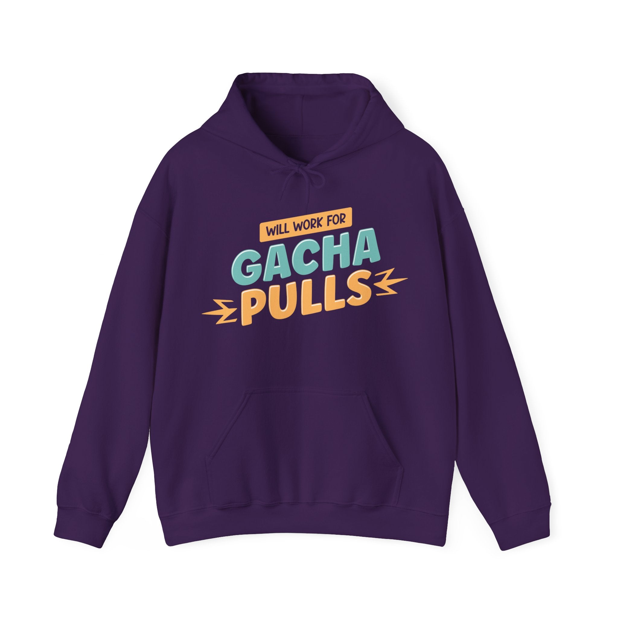 Unisex Will Work for Gacha Pulls Hoodie Purple S 