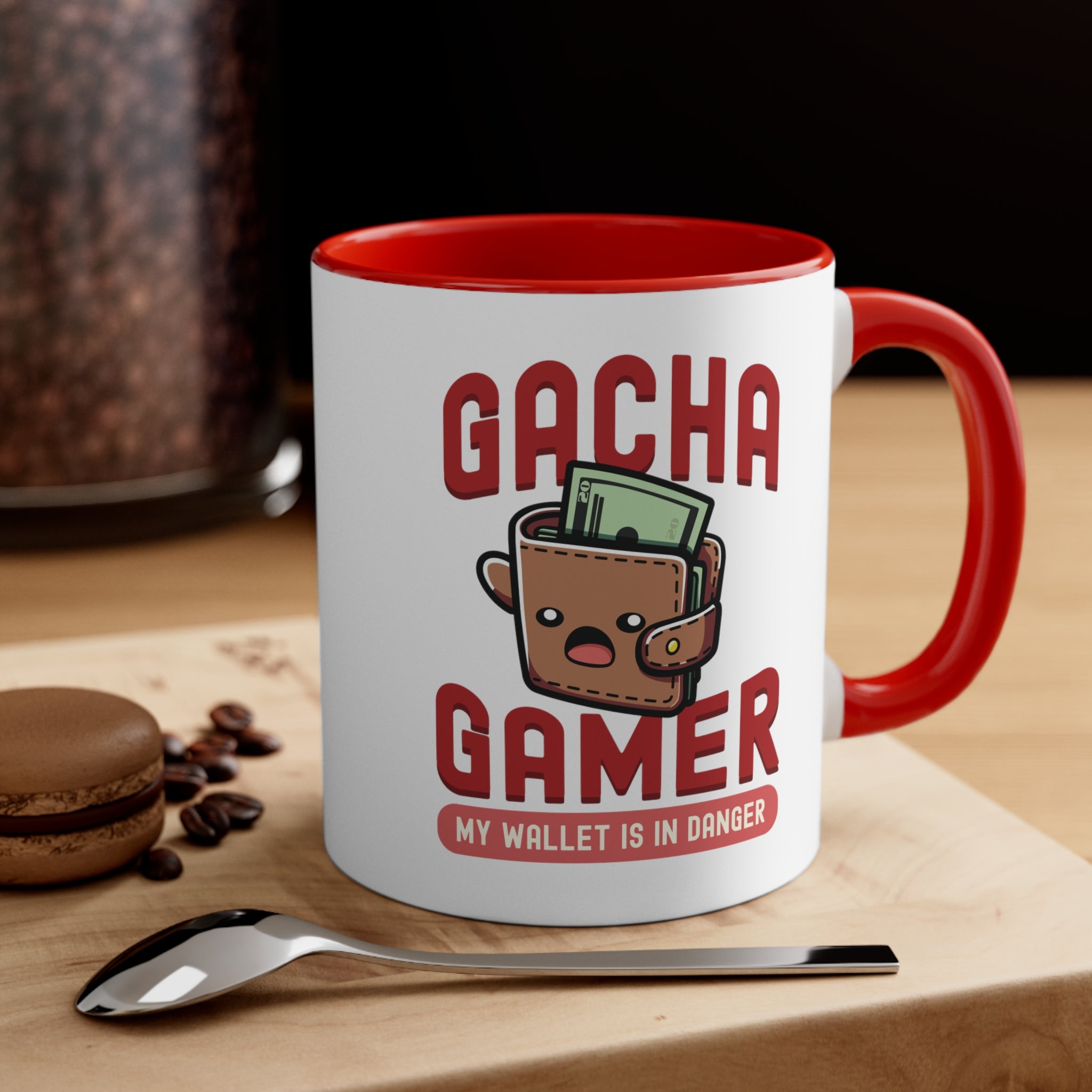 11oz Gacha Gamer My Wallet is in Danger Coffee Mug   