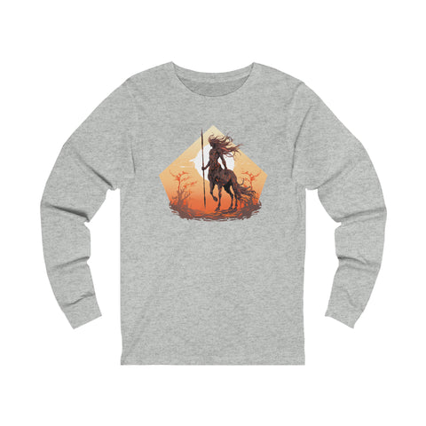 Unisex Centaur Warrior Long Sleeve T Shirt   