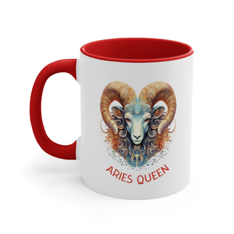 11oz Aries Queen Coffee Mug 11oz Red 