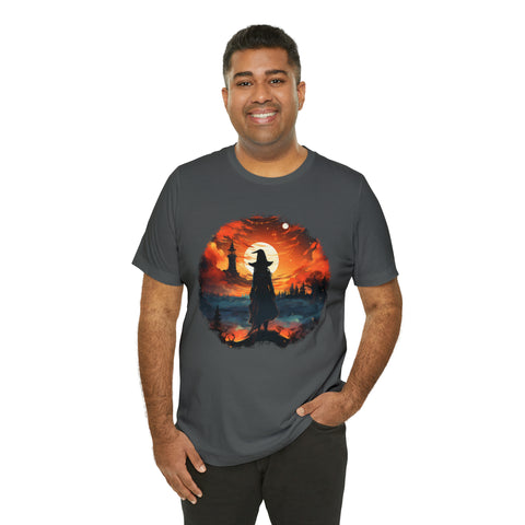 Unisex Witch Silhouette T Shirt   