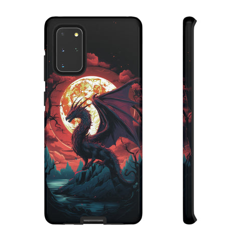 Dragon Fiery Moonlight Phone Case Samsung Galaxy S20+ Glossy 