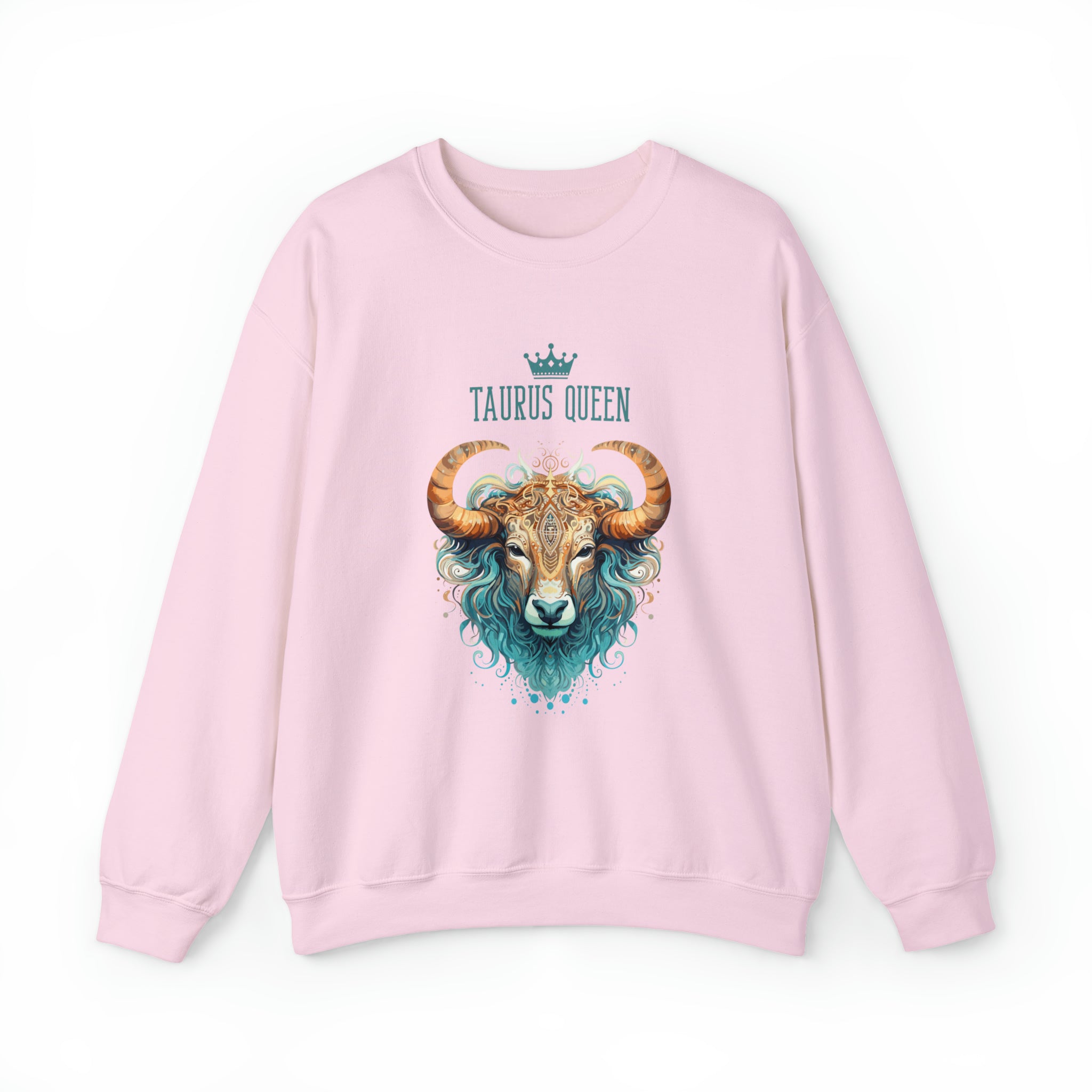 Womens Taurus Queen Sweatshirt S Light Pink 