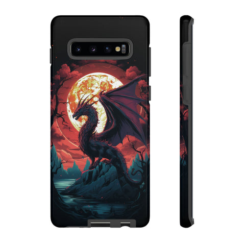 Dragon Fiery Moonlight Phone Case Samsung Galaxy S10 Plus Glossy 