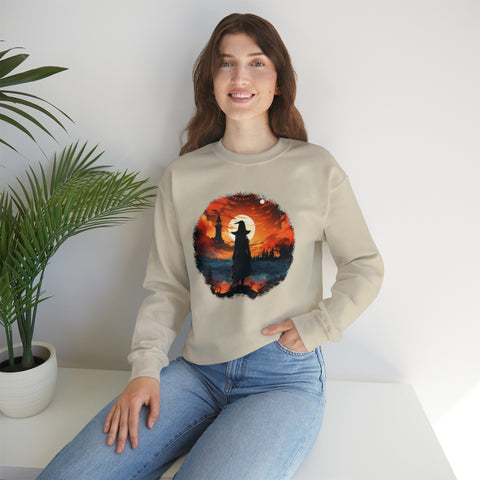 Unisex Witch Silhouette Sweatshirt   