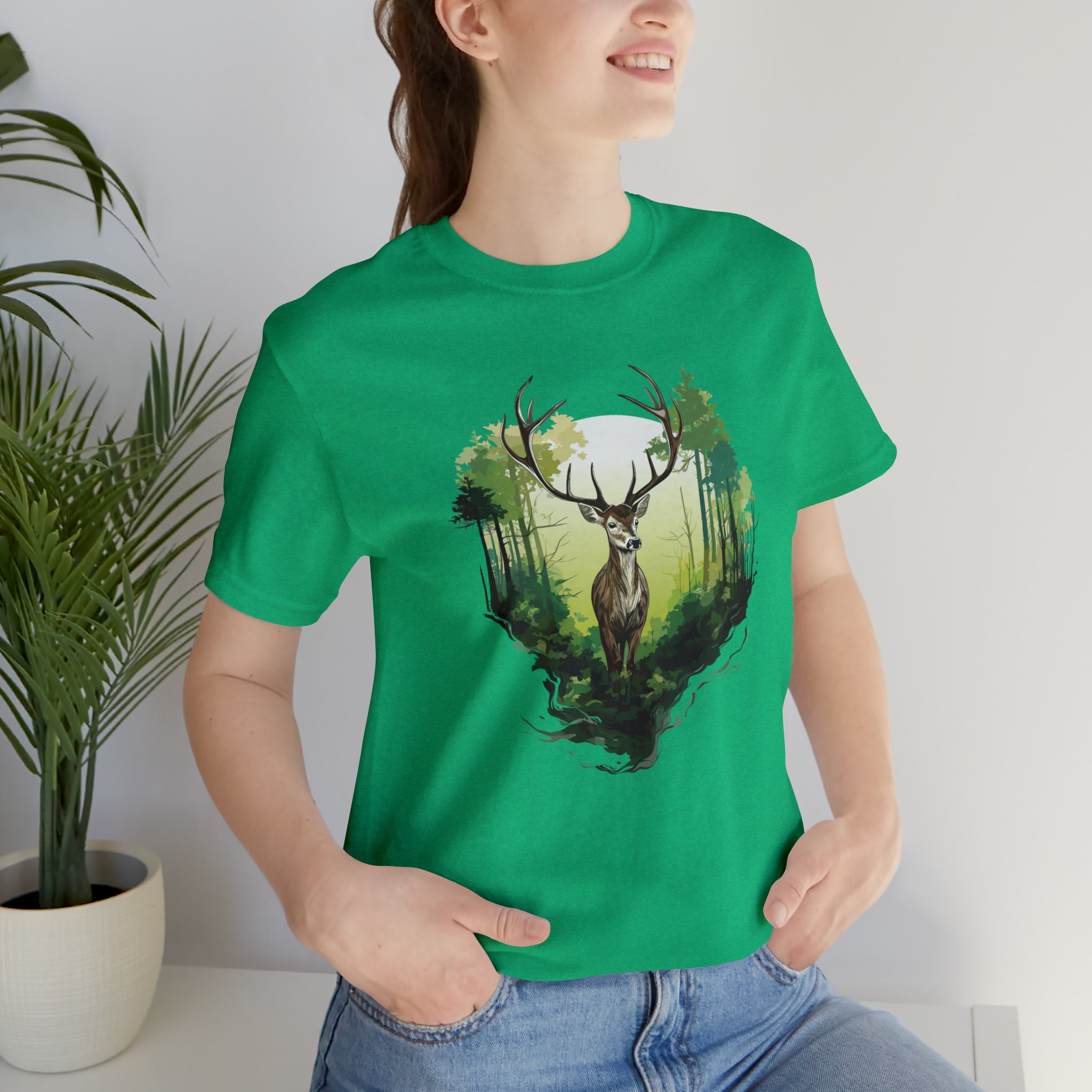 Unisex Forest Deer T Shirt   