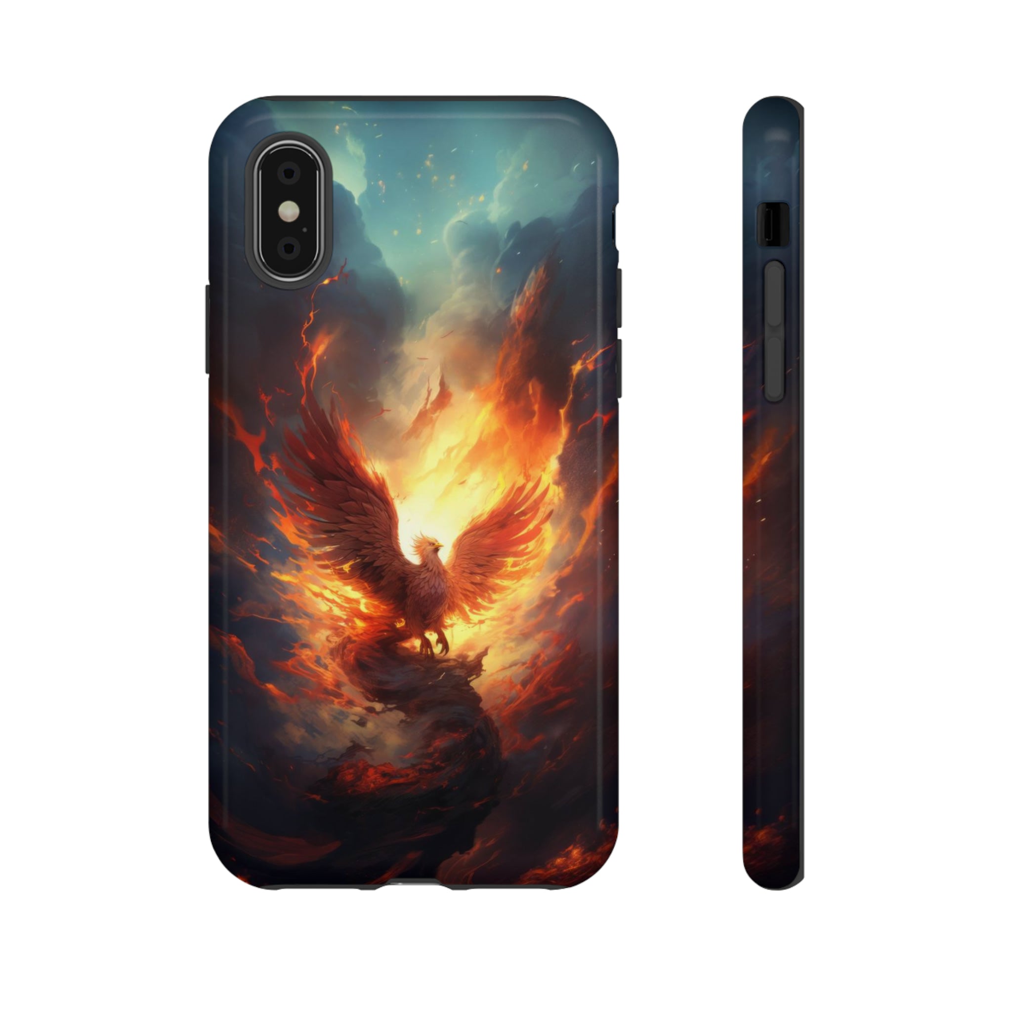 Phoenix in the Clouds Phone Case iPhone X Glossy 