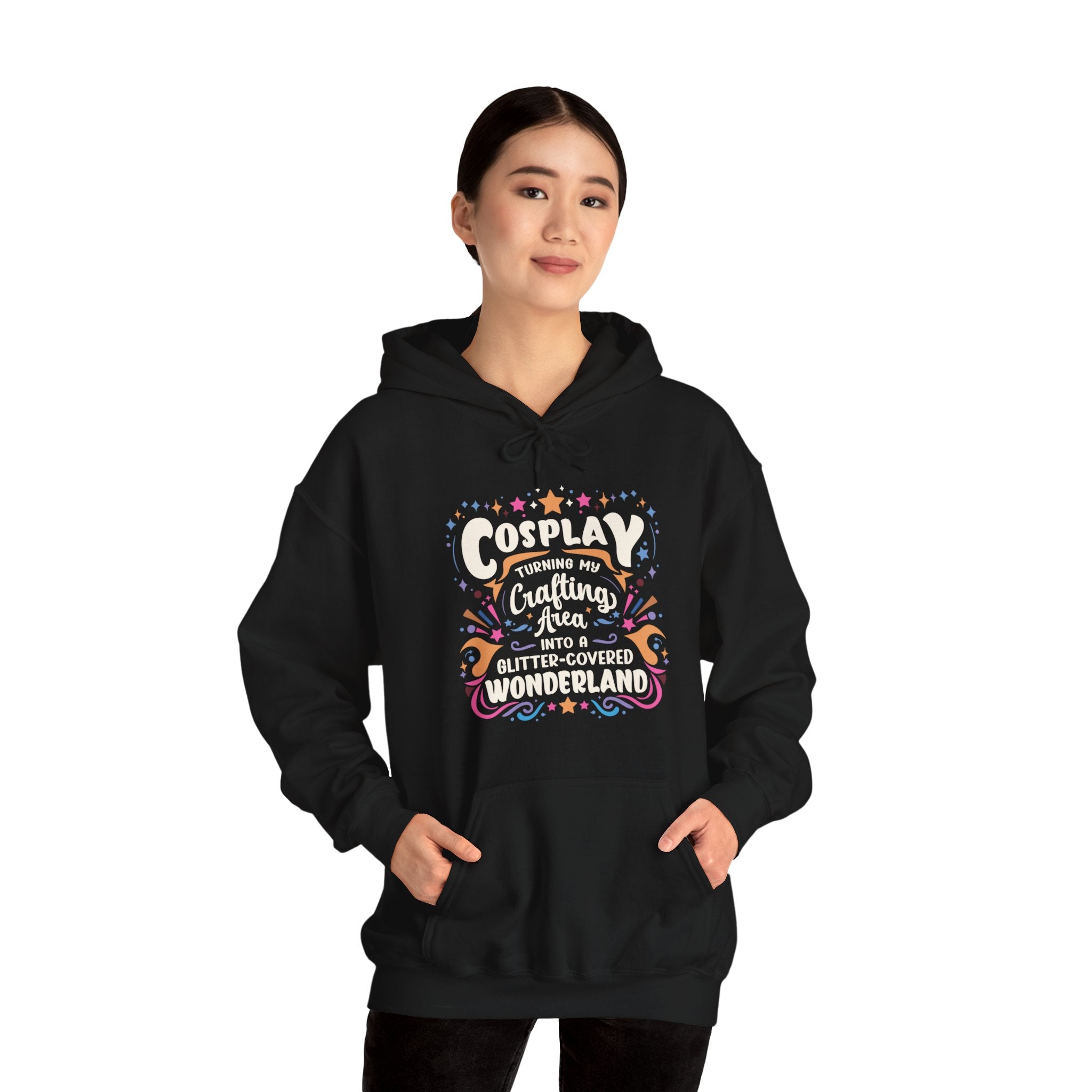 Unisex Cosplay Glitter-Covered Wonderland Hoodie   