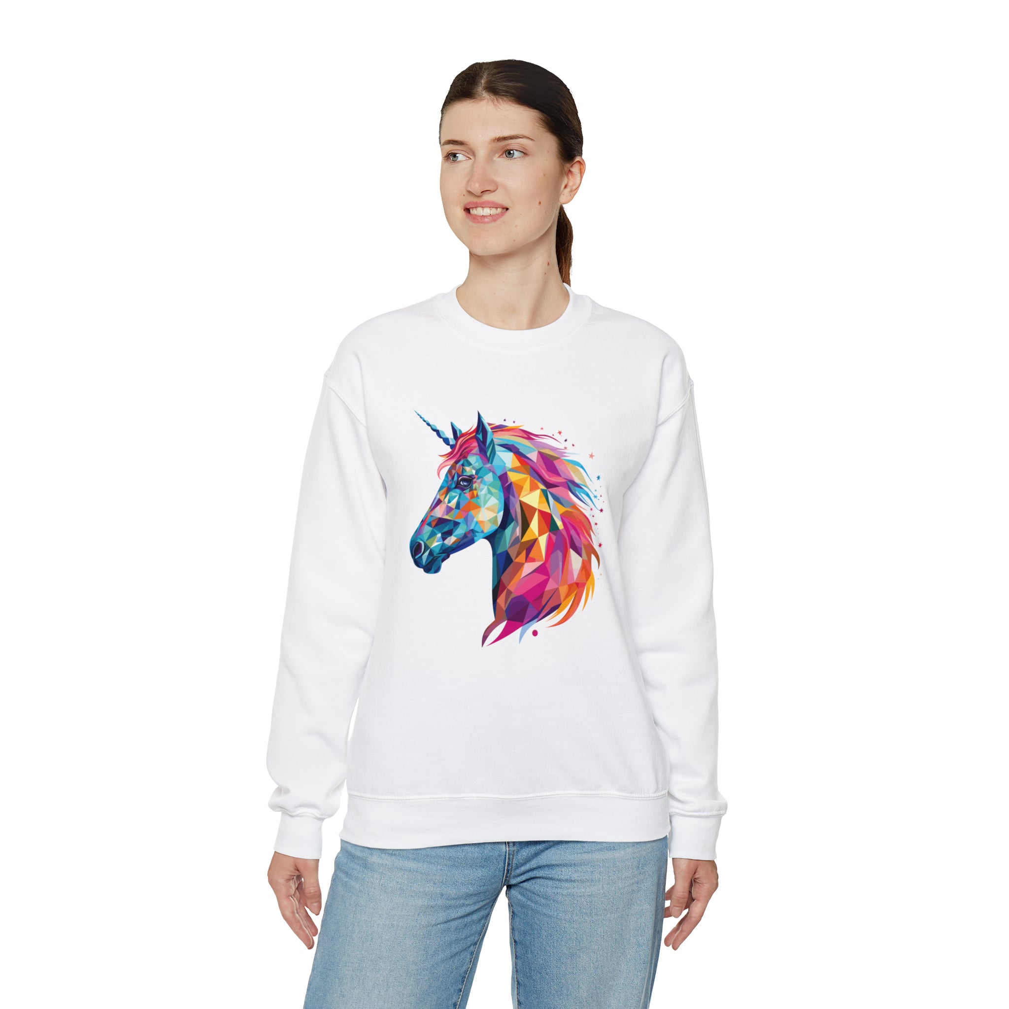 Unisex Crystallized Unicorn Mane Sweatshirt   