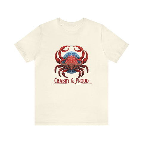 Unisex Cancer Crab T Shirt Natural S 