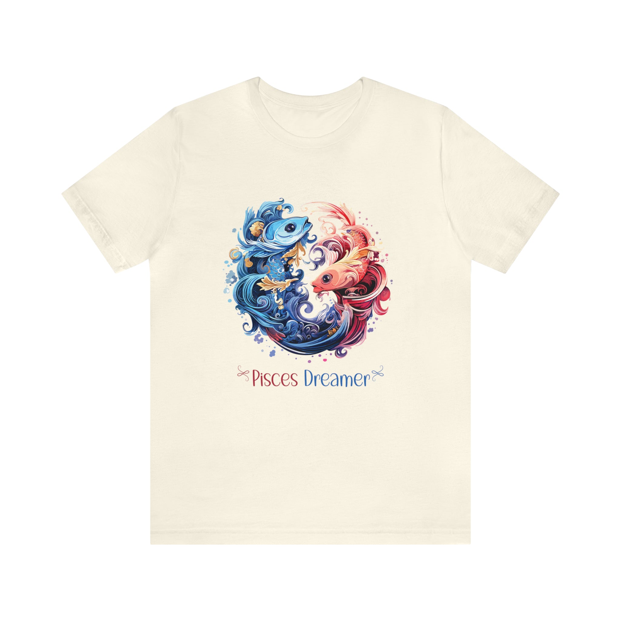 Unisex Pisces Dreamer T Shirt Natural S 