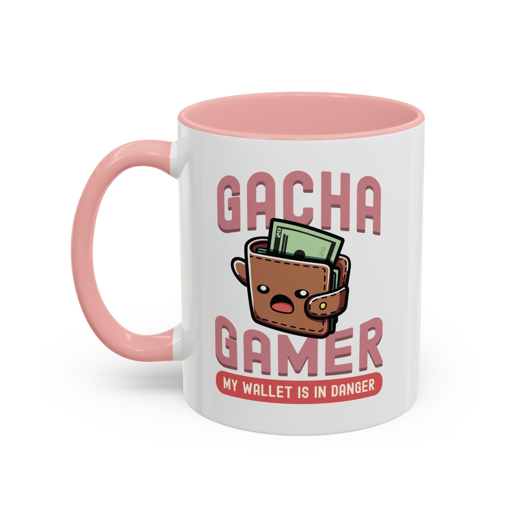11oz My Wallet is in Danger Gacha Gamer Coffee Mug 11oz Pink
