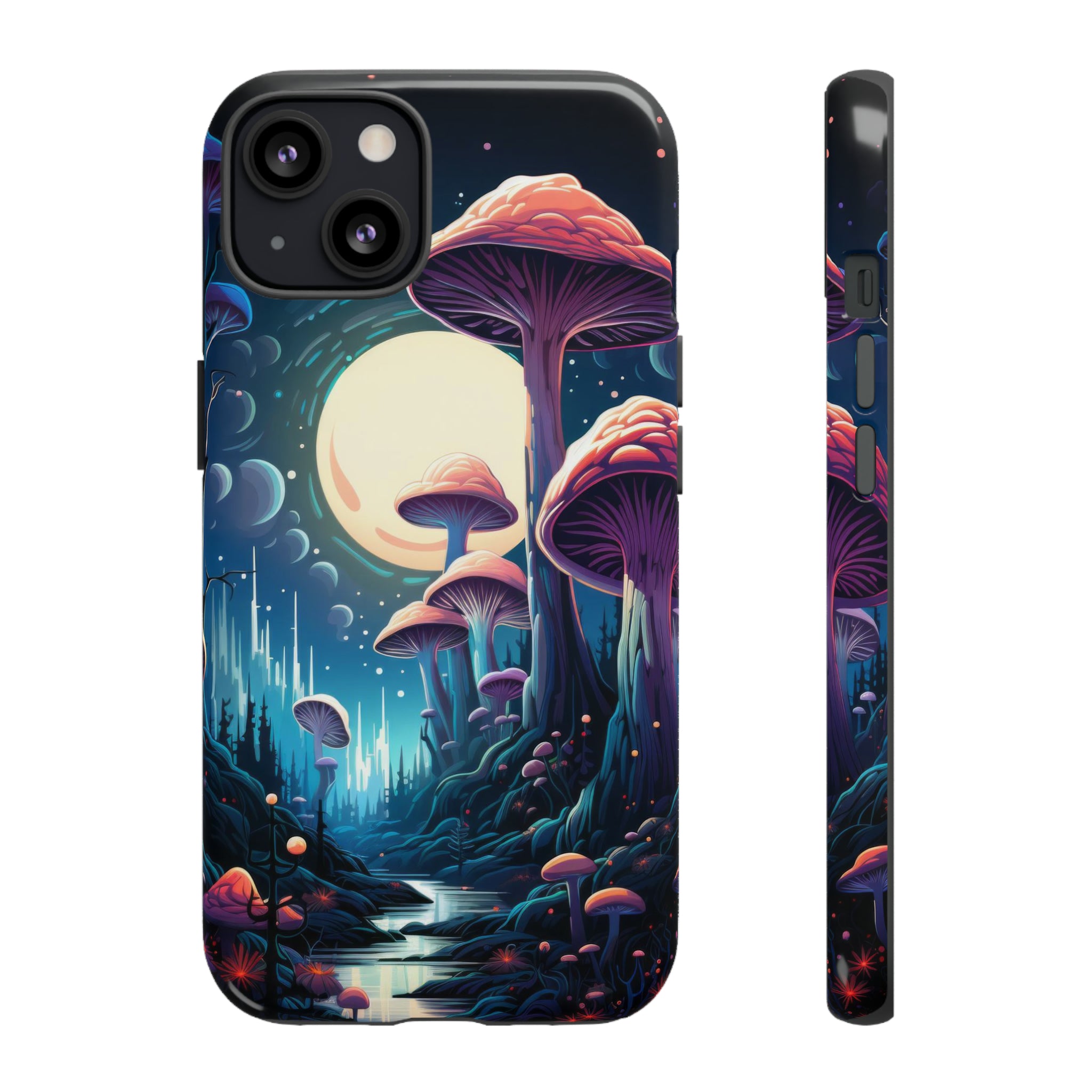 Mushroom Moonlight Phone Case iPhone 13 Glossy 