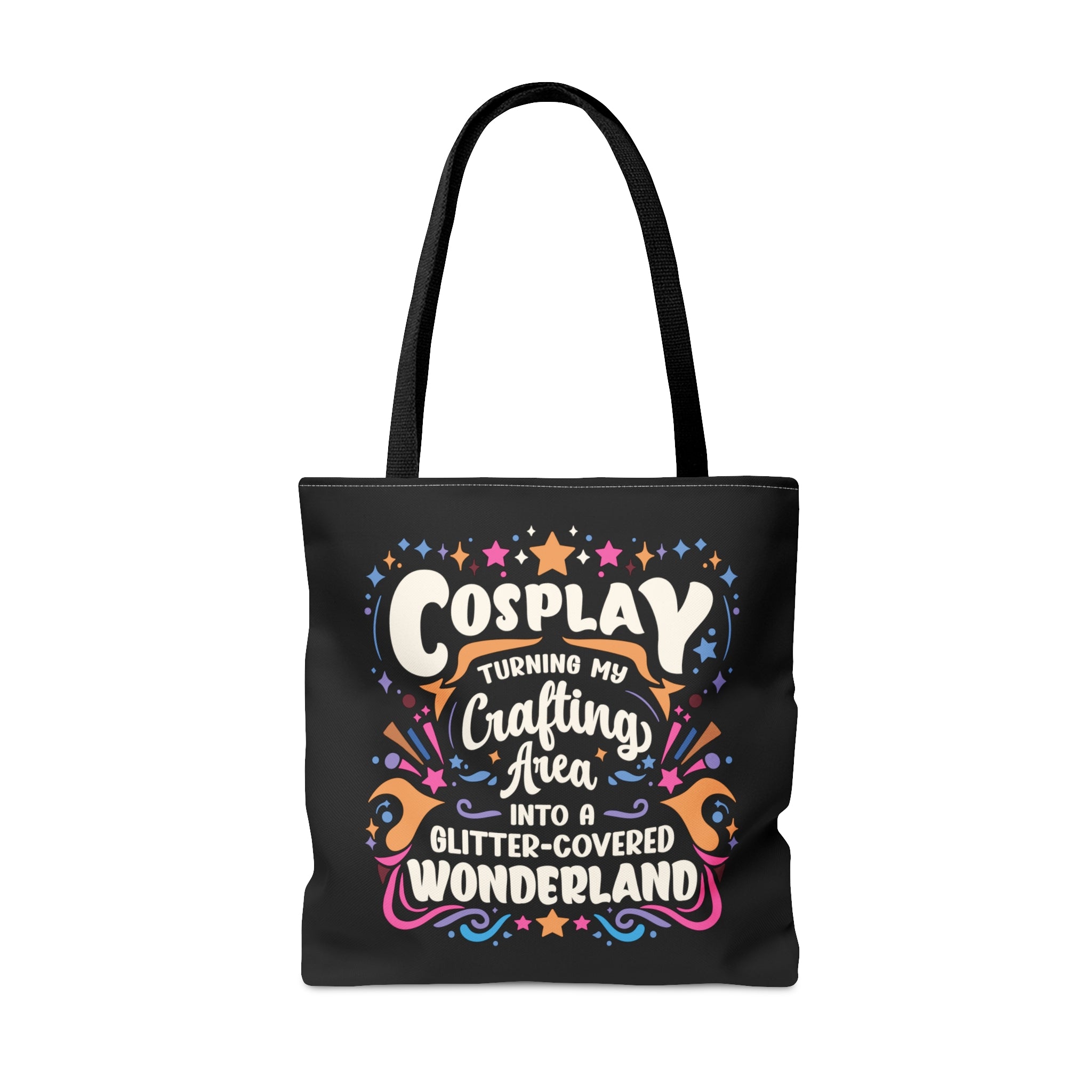 Cosplay Glitter-Covered Wonderland Tote Bag   