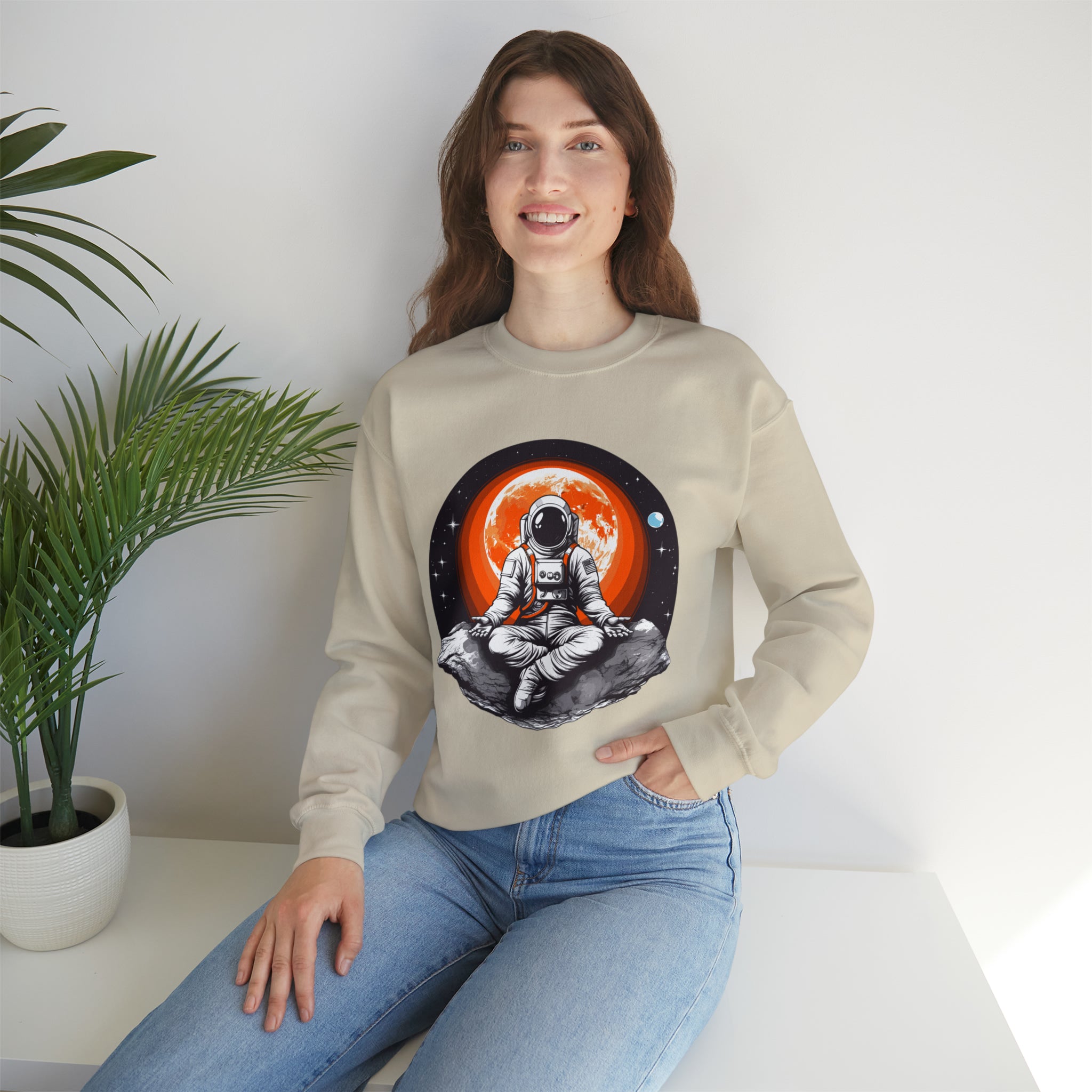 Unisex Meditating Astronaut Sweatshirt   