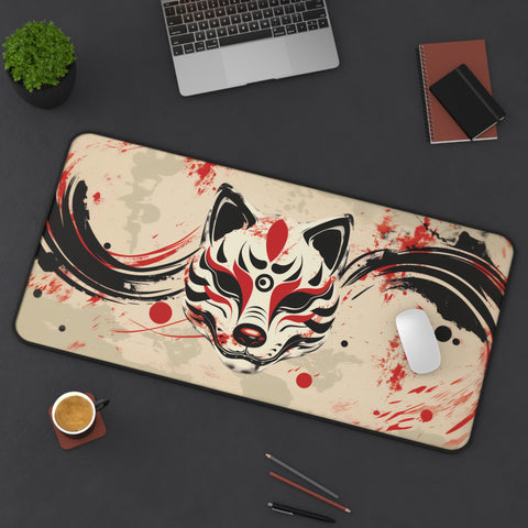 Kitsune Mask Desk Mat   