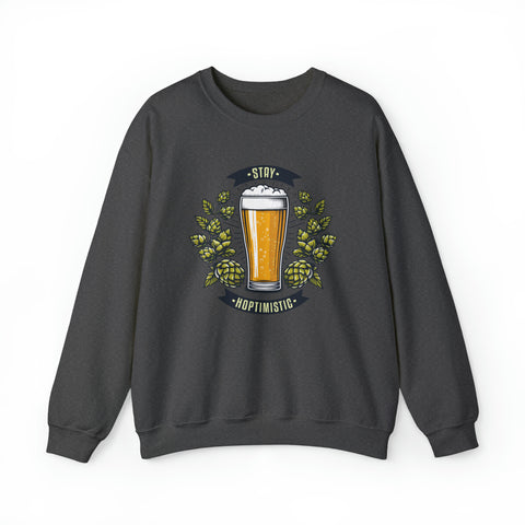 Unisex Stay Hoptimistic Sweatshirt S Dark Heather 