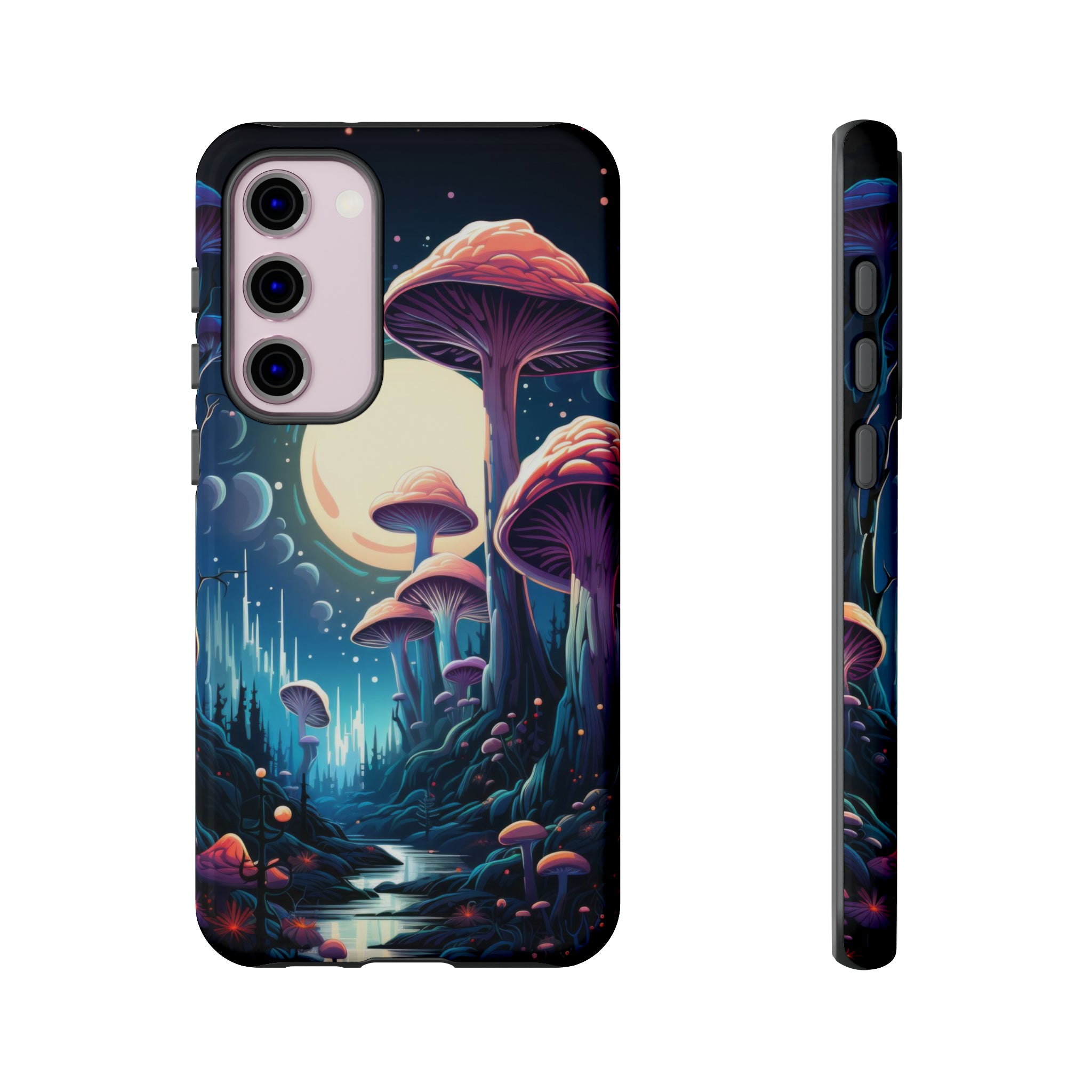 Mushroom Moonlight Phone Case Samsung Galaxy S23 Plus Glossy 