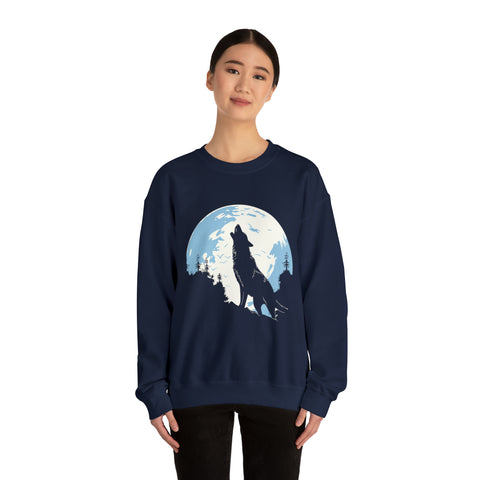 Unisex Howling Wolf Sweatshirt   