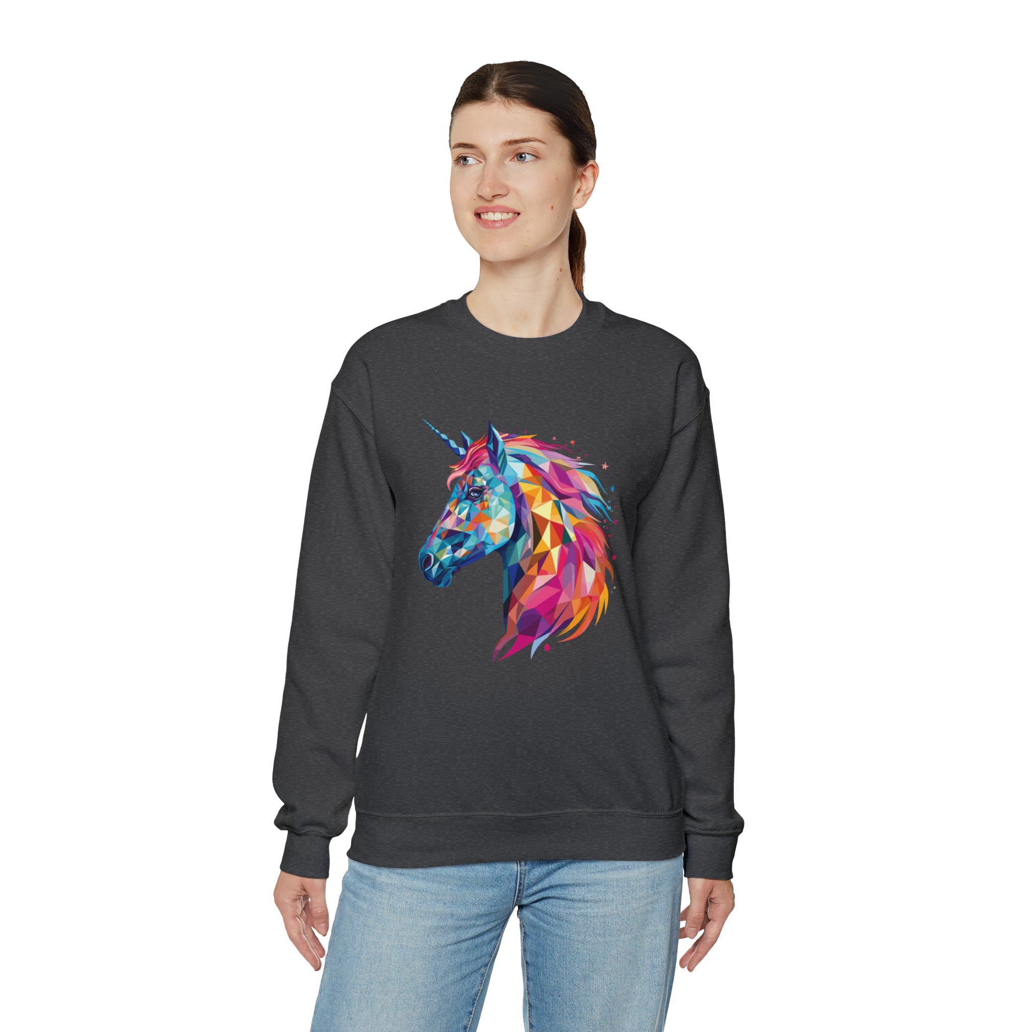 Unisex Crystallized Unicorn Mane Sweatshirt   