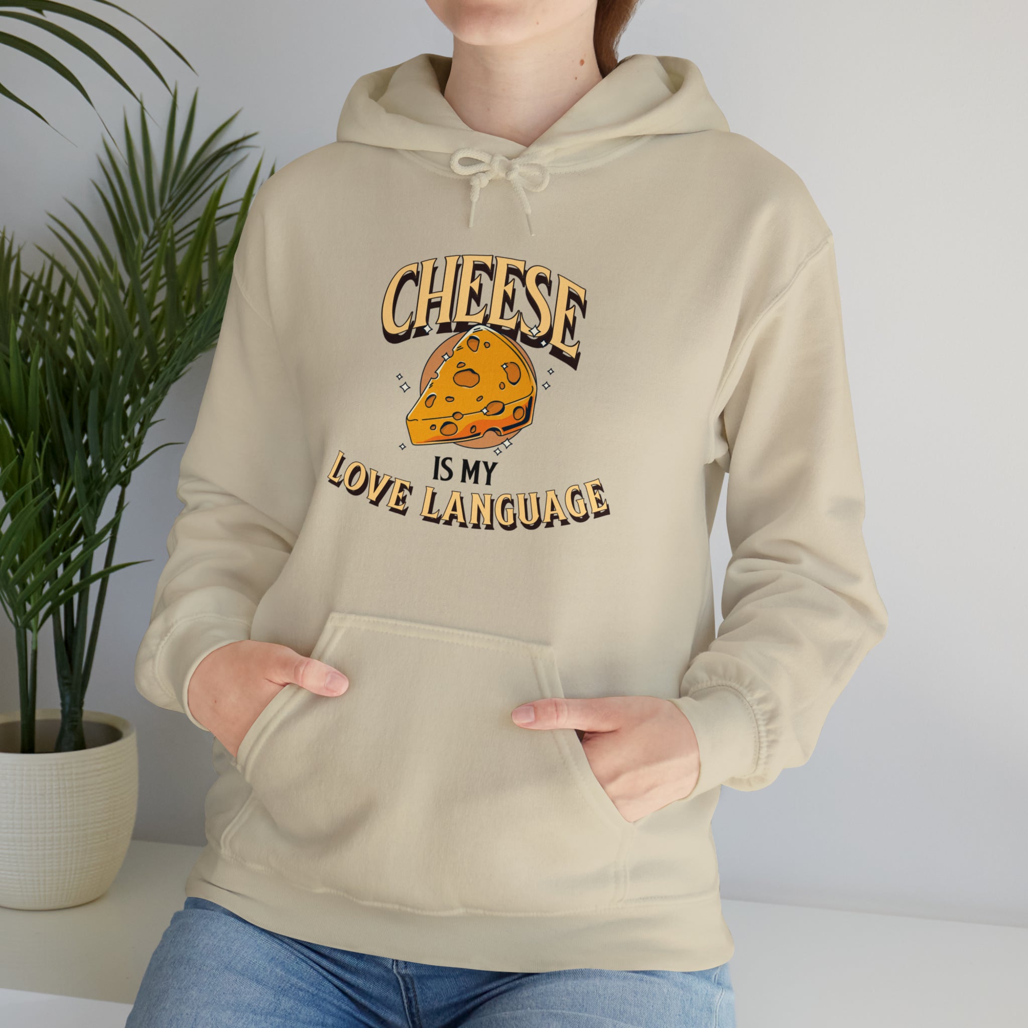 Unisex Cheese is My Love Language Hoodie   