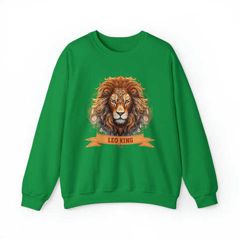 Mens Leo King Sweatshirt S Irish Green 