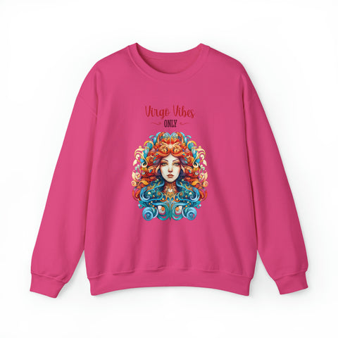 Unisex Virgo Vibes Only Sweatshirt S Heliconia 