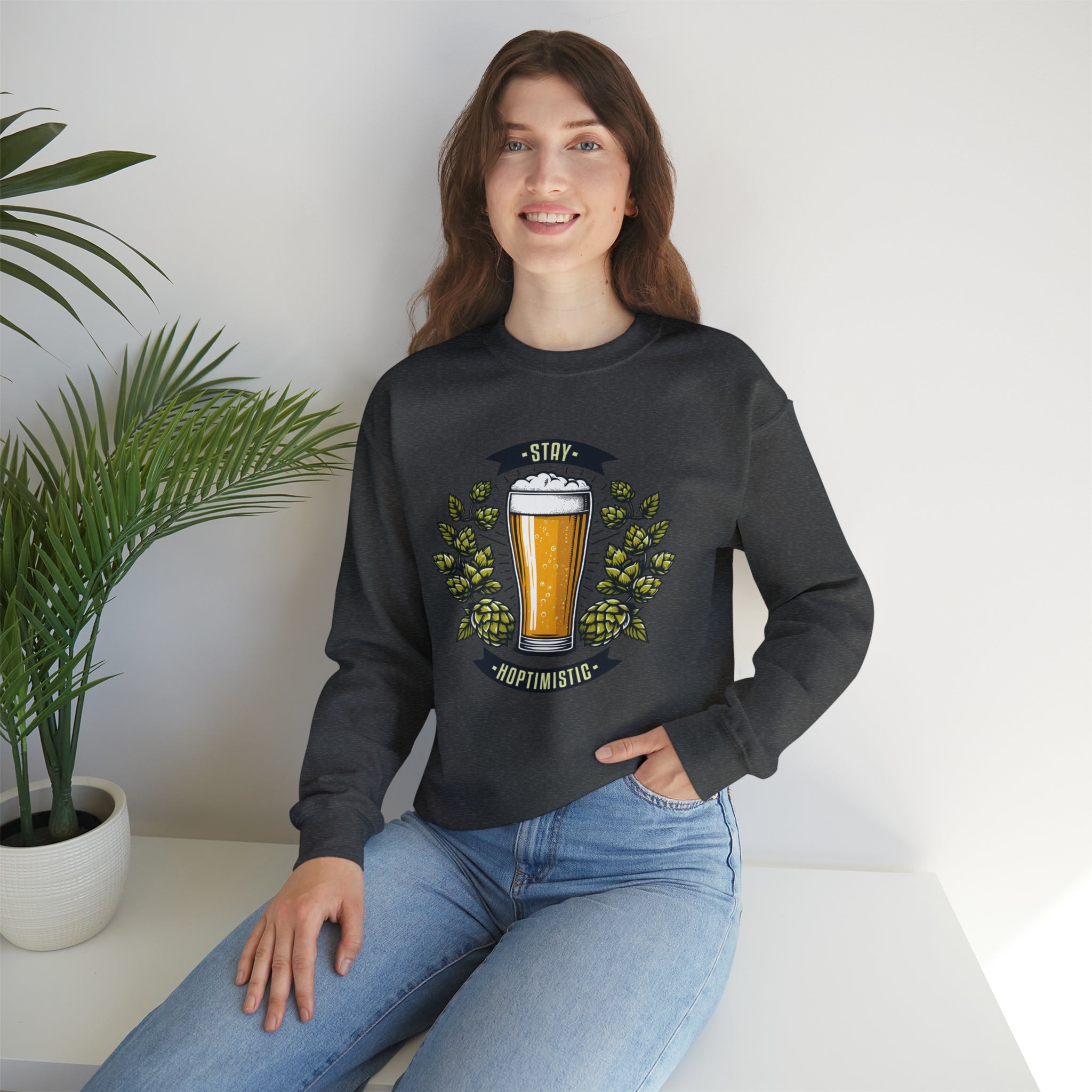 Unisex Stay Hoptimistic Sweatshirt   