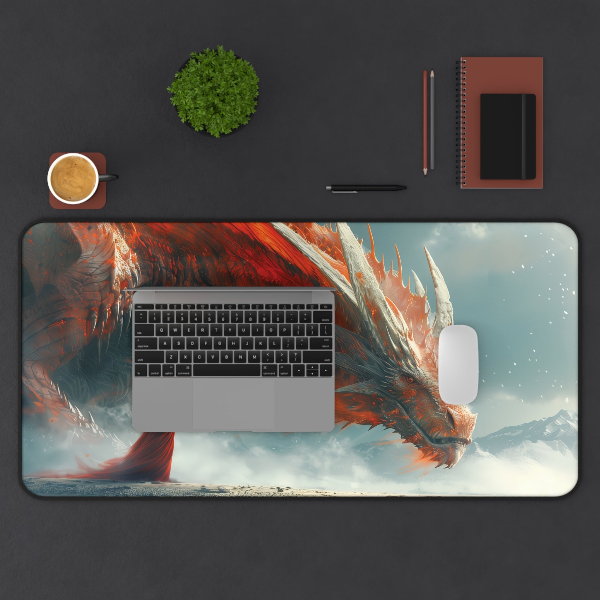 Dragon Woman Desk Mat   