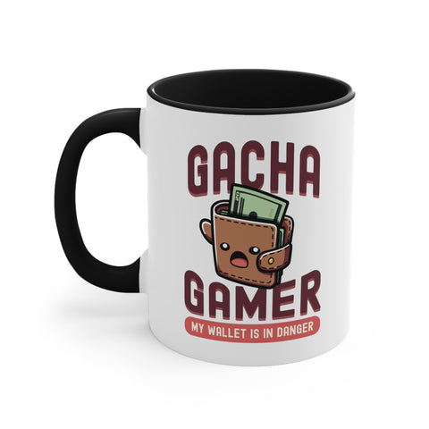 11oz Gacha Gamer My Wallet is in Danger Coffee Mug 11oz Black 