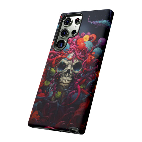 Psychedelic Skull & Tentacles Phone Case   