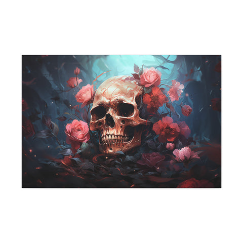 Skull & Roses Wall Art   