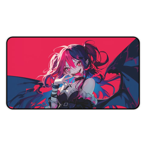 Anime Vampire Woman Desk Mat 12" × 22"  