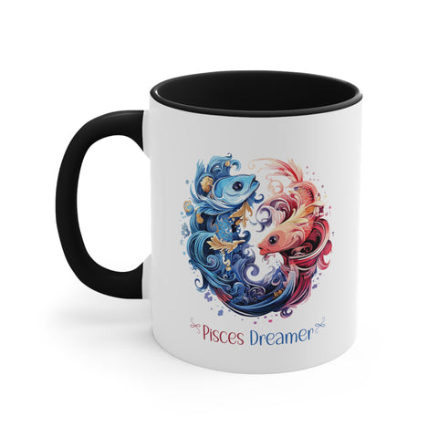 11oz Pisces Dreamer Coffee Mug 11oz Black 