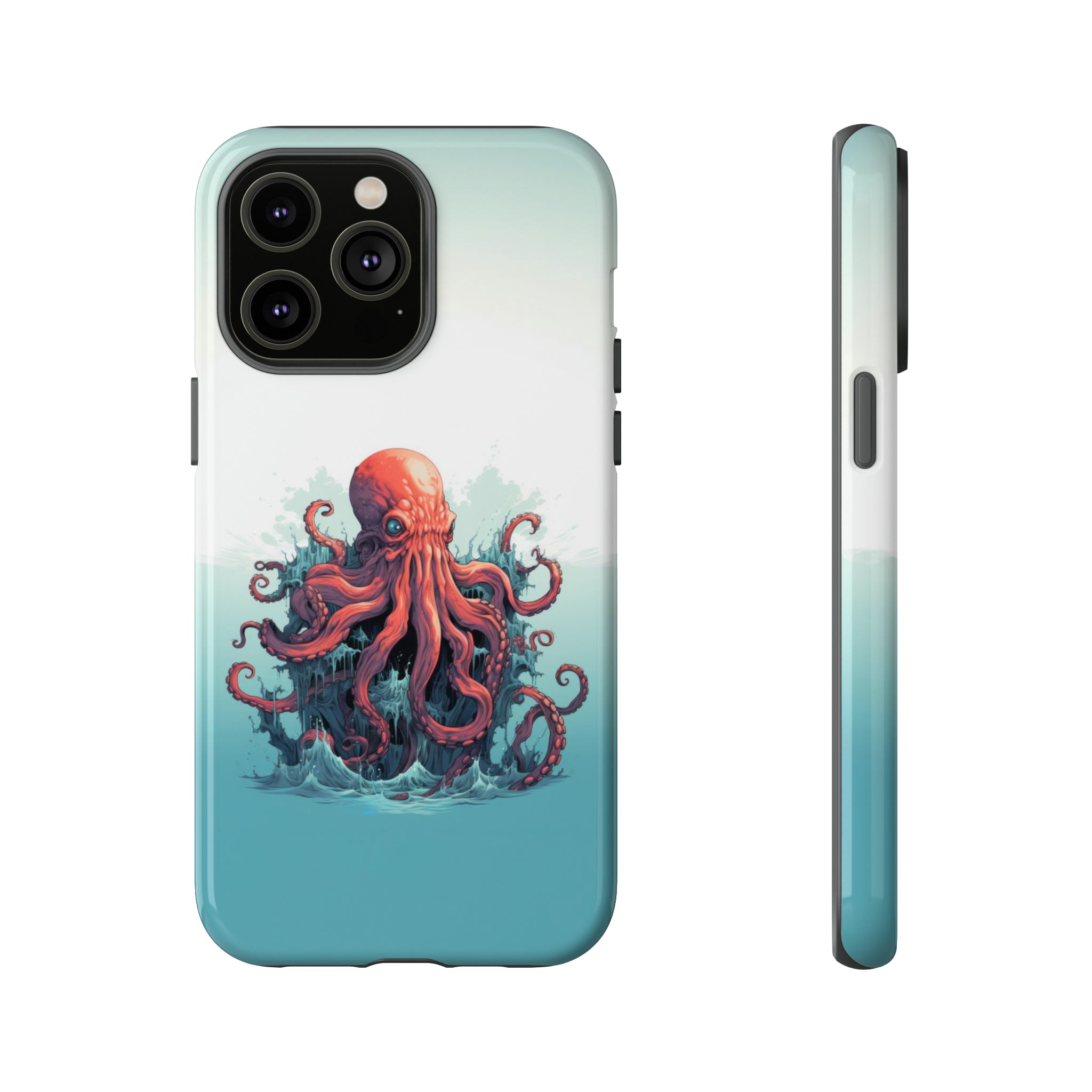 Kraken in the Ocean Phone Case iPhone 14 Pro Max Glossy 