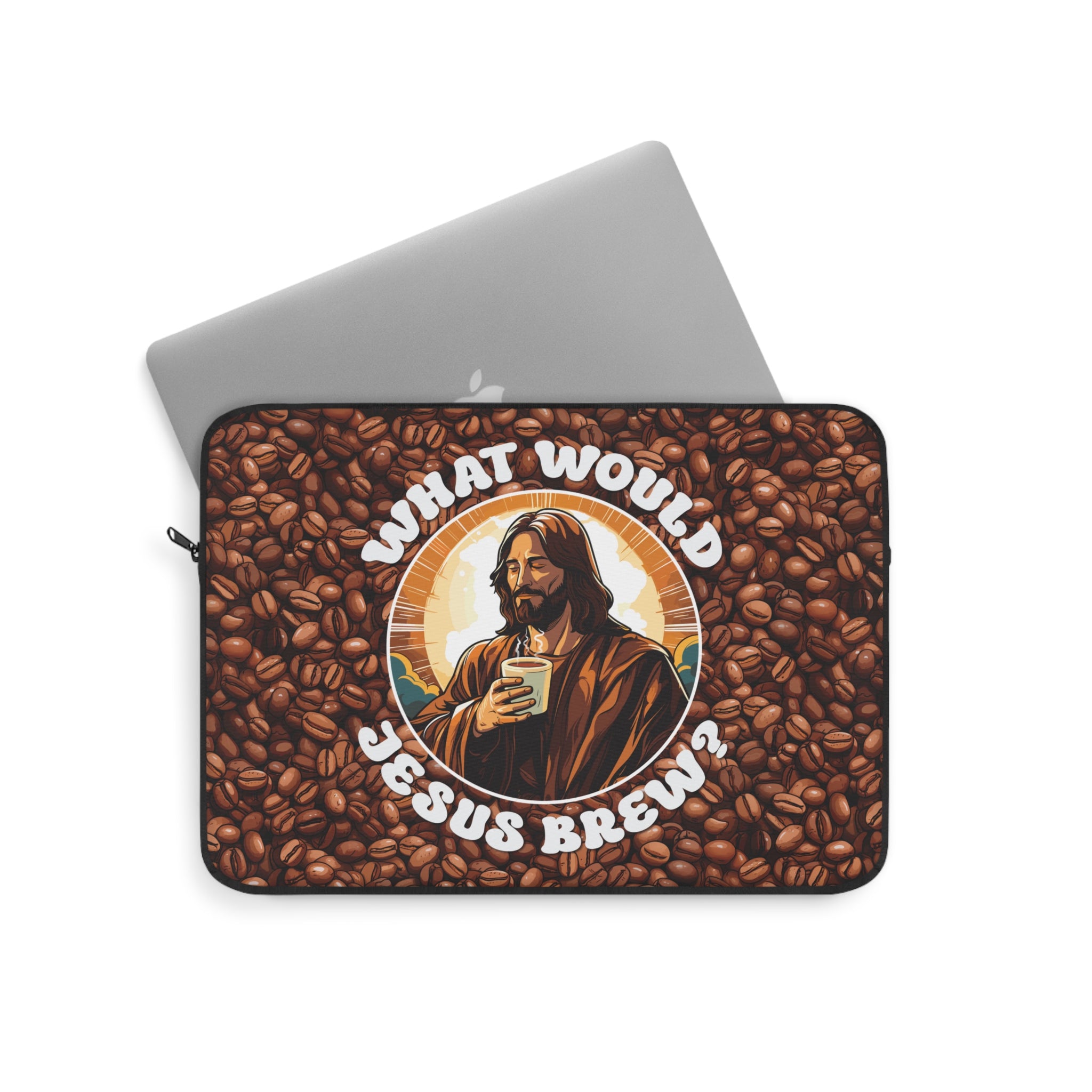 What Would Jesus Brew Coffee Laptop Sleeve   