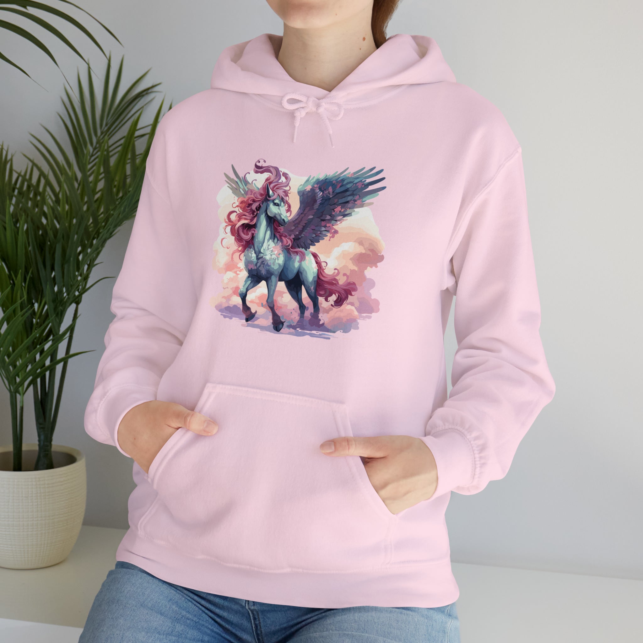 Unisex Pegasus Clouds Hoodie   