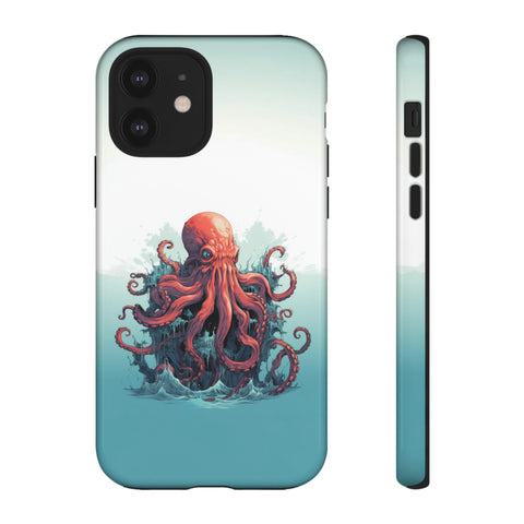 Kraken in the Ocean Phone Case iPhone 12 Glossy 